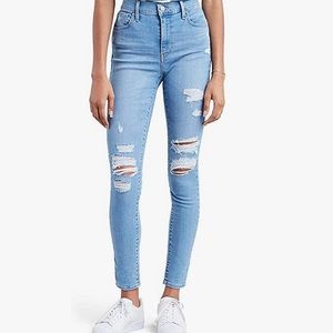 Levi's Women's 720 High Rise Super Skinny Jeans Size 29 Roger That Light Wash